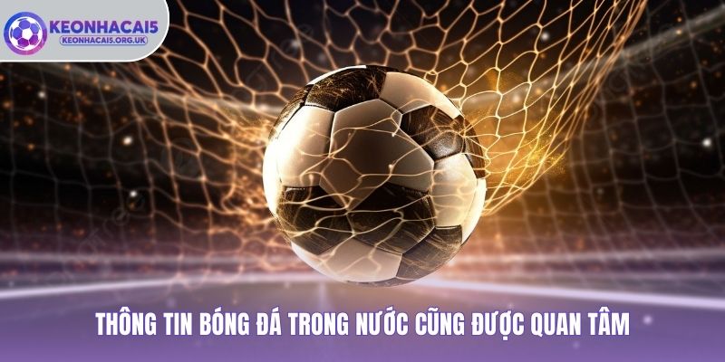 Thông Tin bóng đá trong nước cũng được quan tâm